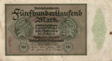 Németország/Weimari Köztársaság 1923. 500.000M (2x) T:II,III+