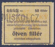 Miskolc 1916. 50f "MISKOLCZ" perforációval, lepecsételéssel T:I