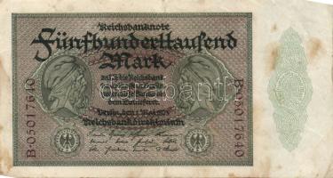 Németország/Weimari Köztársaság 1923. 500.000M (3x) T:III+