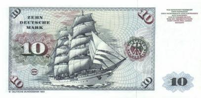 Németország/NSZK 1980. 10M (2x) közeli sorszámúak T:I