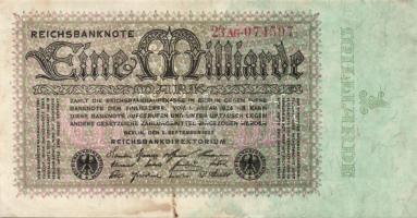 Németország/Weimari Köztársaság 1923. 50.000.000M (2x) T:II + 1.000.000.000M T:II-