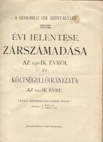 1912 A Szabadkai Chewra Kadisa zárszámadása; Szabados Sándor nyomdája / Schlussrechnung der Szabadkaer Chewra Kadisa; Szabados Sándor Druckerei