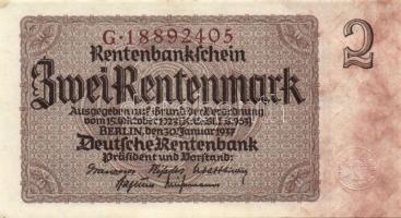 Németország/Weimari Köztársaság 1937. 1RM + 2RM (2x) T:I- (kis folt), II