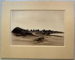 St. Parrish (?): Bécsi tájkép metszet, 220x340 mm