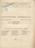 1915 A Trencséni Chewra Kadisa zárszámadása magyarul és németül / Schlussrechnung der Trencséner Chewra Kadisa auf deutsch u. ungarisch