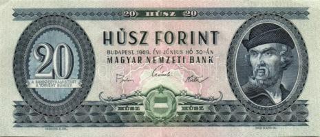 1962. 20Ft (2x) + 1965. 20Ft + 1969. 20Ft + 1975. 20Ft + 1980. 20Ft T:II,III