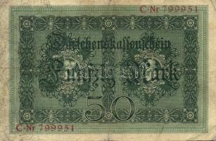 Németország/Császárság 1914. 50M 6 jegyű sorszámmal T:III