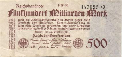 Németország/Weimari Köztársaság 1923. 500.000.000.000M T:II-
