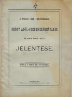 1905 A Pesti Izr. hitközség Bródy Adél gyermekkórházának jelentése; Hungária könyvnyomda / Bericht des Kinderkrankenhauses Adél Bródy der  Pester Isr. Glaubensgemeinschaft; Hungária Buchdruckerei