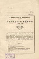 1940 A Kecskeméti Szegény Izr. Tanulókat Segélyző Egyesület zárszámadása; Petőfi nyomda / Schlussrechnung des Hilfs-Vereins für Arme Isr. Schüler in Kecskemét ; Petőfi Druckerei