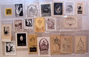 20 db klf ex libris magyar grafikusművészektől