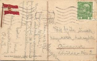 SMS Viribus Unitis (with litho flag on backside)