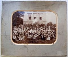 Múlt századi csoportkép 26x37 cm