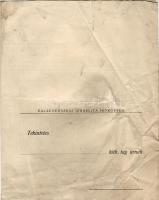 1909 A zalaegerszegi izr. hitközség meghívója; Preisach Sámuel könyvnyomdája /  Einladung des isr. Glaubensgemeinde in Zalaegerszeg; Buchdruckerei von Sámuel Preisach