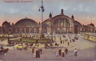 Frankfurt, Hauptbahnhof, Straßenbahnen, Frankfurt, Berlin Central Station, trams