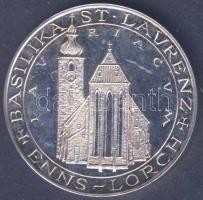 Ausztria DN "Szent Lőrinc Székesegyház" Ag emlékérem 11,12g T:PP / Austria "St. Laurence Basilica" Ag medallion T:PP