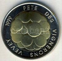 Svájc 1999. 5Fr "Borfesztivál" bimetál pénzérme T:1