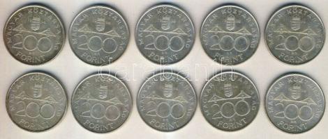 1994. 200Ft (10x) "Deák" Ag T:vegyes