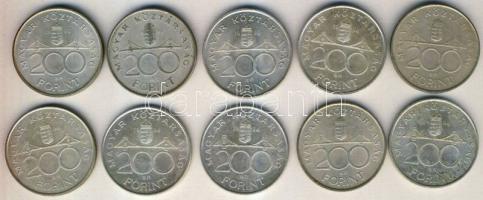 1993-94. 200Ft Ag "Deák + MNB" (10x) T:vegyes