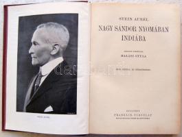 Magyar Földrajzi Társaság Könyvtára: Stein Aurél - Nagy Sándor nyomában aranyozott kiadói egészvászo...