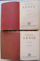 Ossendowski - Lenin I-II. kötet, mindkettő aranyozott kiadói egészvászon kötésben, Franklin Társulat...