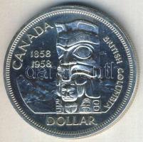 Kanada 1958. 1$ Ag "Brit-Kolumbia-Totemoszlop" T:2