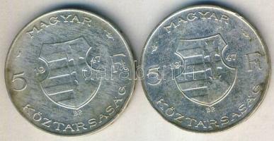 1947. 5Ft Ag "Kossuth" (x) T:2-,3+ ph