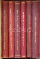 6 db Ossendowski könyv: Véres napok-cári rabok, Ázsiai titkok-ázsiai emberek, Állatok-emberek és istenek, A sötét kelet árnyéka, Kínai rejtelmek, A sivatag népe, mind kiadói egészvászon kötésben, Franklin Társulat, Bp. szép állapotban
