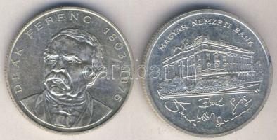 1992. 200Ft "MNB" Ag T:1/1- + 1994. 200Ft Ag "Deák" T:2