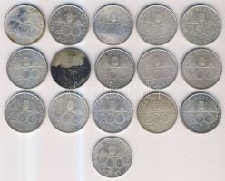 1993-94. 200Ft Ag (16x) "Deák" + "MNB" T:vegyes