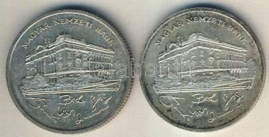 1992. 200Ft Ag "MNB" (2x) T:1