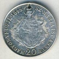 1848KB 20kr Ag I.Ferdinánd T:3+ ly