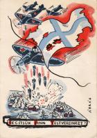 "Segítsük finn testvéreinket" propagandalap T3/4