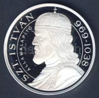 2000. "Szt. István 969-1038. - Államalapítás / Ezeréves Magyarország" Ag emlékérem (31.1g) T:PP tanúsítvánnyal!