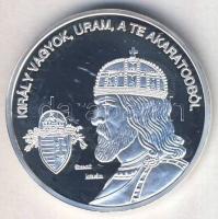 DN "Nemzetünk nagyjai-Szent István" Ag emlékérem 10,37g T:PP Tanúsítvánnyal!