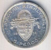 1938 5P "Szent István" Ag T:2-