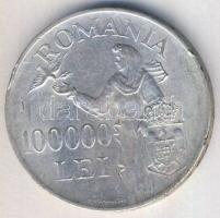 Románia 1946. 100.000L Ag I.Mihály T:2- kis ph
