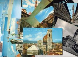 20 db Olasz klf. modern városképes képeslap (Firenze, Milano, Verona, Padova)