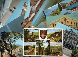 34 db Olasz klf. modern városkép képeslap