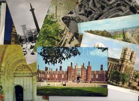 18 db Angol, 4 db Lichenstein, 5 db Luxemburgi klf. modern városképes képeslap