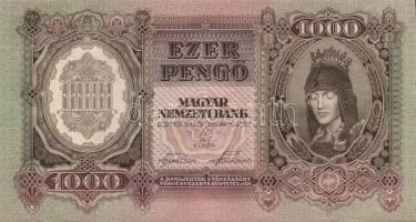 1943. 1000P (5x) egymás utáni sorszámmal T:I