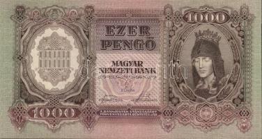 1943. 1000P (5x) egymás utáni sorszámmal T:I
