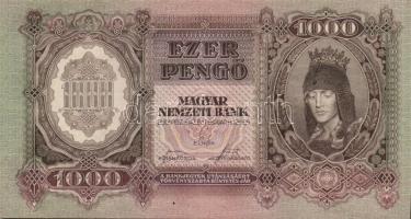 1943. 1000P (10x) egymás utáni sorszámmal T:I