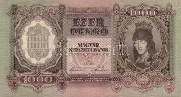 1943. 1000P (10x) egymás utáni sorszámmal T:I