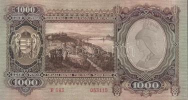 1943. 1000P (10x) egymás utáni sorszámmal T:I