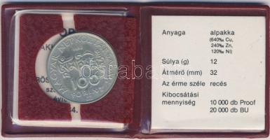 1984. 100Ft "Kőrösi Csoma Sándor" T:BU Eredeti tokban, tanúsítvánnyal!