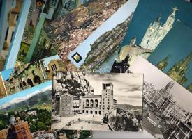 39 db Spanyol klf. modern városképes képeslap