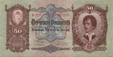 1932. 50P (2x) egymásutáni sorszámmal T:I