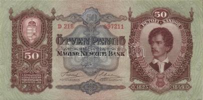 1932. 50P (2x) egymásutáni sorszámmal T:I,I-