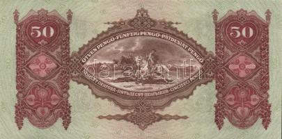 1932. 50P (2x) egymásutáni sorszámmal T:I,I-